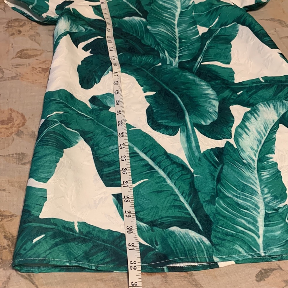Vestique Small White with Green Foliage Dress - Picture 5 of 10